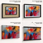 Abstract splurge painting