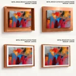 Abstract splurge painting