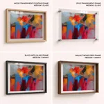 Abstract splurge painting