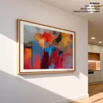 Abstract splurge painting