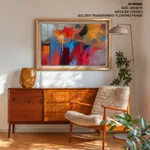 Abstract splurge painting