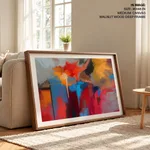 Abstract splurge painting