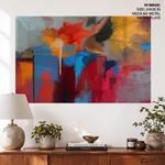 Abstract splurge painting