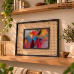 Abstract splurge painting