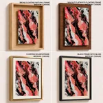 Abstract pink mollified painting