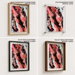 Abstract pink mollified painting