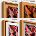 Abstract pink mollified painting