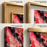 Abstract pink mollified painting