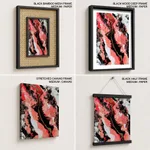 Abstract pink mollified painting