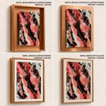 Abstract pink mollified painting