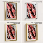 Abstract pink mollified painting