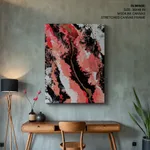 Abstract pink mollified painting