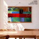 Abstract cord and geometric blocks