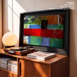 Abstract cord and geometric blocks