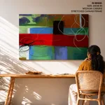 Abstract cord and geometric blocks