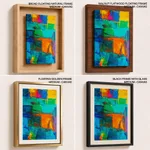 Colorful geometric blocks painting