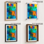 Colorful geometric blocks painting