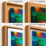 Colorful geometric blocks painting