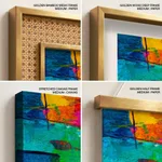 Colorful geometric blocks painting
