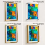 Colorful geometric blocks painting