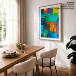 Colorful geometric blocks painting