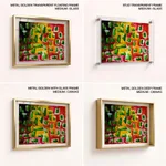Green gravel abstract painting