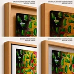 Green gravel abstract painting