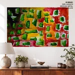 Green gravel abstract painting