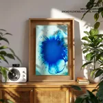 Abstract blue nebula