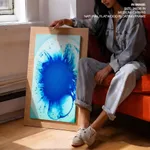 Abstract blue nebula