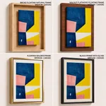 Colorful geometric shapes abstract painting