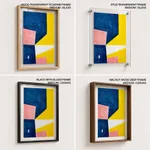 Colorful geometric shapes abstract painting