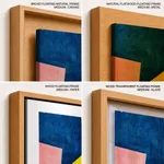 Colorful geometric shapes abstract painting