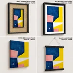 Colorful geometric shapes abstract painting