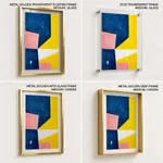 Colorful geometric shapes abstract painting