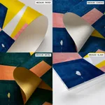Colorful geometric shapes abstract painting