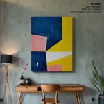 Colorful geometric shapes abstract painting