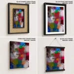Compositions of color and line drawing abstract painting