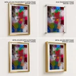 Compositions of color and line drawing abstract painting