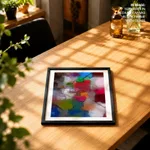Compositions of color and line drawing abstract painting