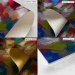 Compositions of color and line drawing abstract painting