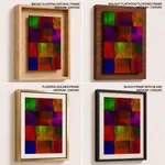 Color blocks composition abstract