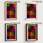 Color blocks composition abstract