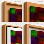 Color blocks composition abstract