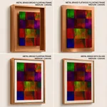 Color blocks composition abstract
