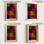 Color blocks composition abstract