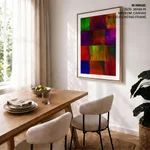 Color blocks composition abstract