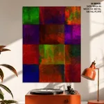 Color blocks composition abstract