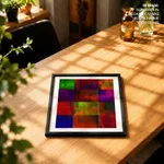 Color blocks composition abstract