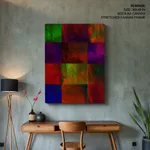 Color blocks composition abstract